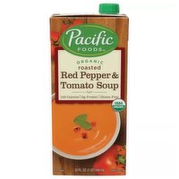 Pacific Organic Soup, Roasted Red Pepper & Tomato, 32 Ounce