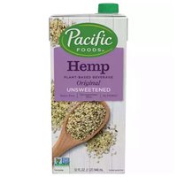 Pacific Hemp Beverage, Original, Unsweetened, 32 Ounce