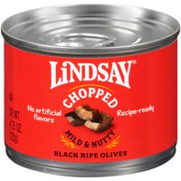 Lindsay Chopped Black Ripe Olives, 4.25 Ounce