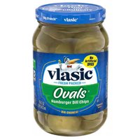Vlasic Ovals Hamburger Dill Pickle Chips, 16 Ounce