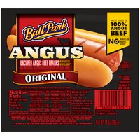 Ball Park Angus Beef Hot Dogs, Original Length, 14 Ounce