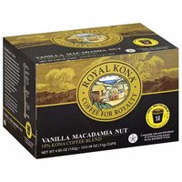 Royal Kona Vanilla Macadamia Single Serve Coffee Pods, 12 Each