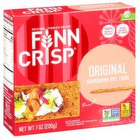 Finn Crisp Crispbread, Thin Rye, Original, 7 Ounce