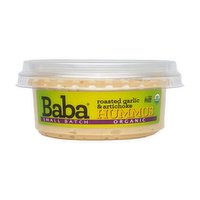 Baba Small Batch Hummus, Roasted Garlic & Artichoke, 8 Ounce
