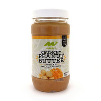 Maika`i Crunchy Peanut Butter, Honey, Mac Nut, 8 Ounce