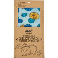 Maika`i Reusable Beeswax Food Wrap, Opihi, 3 Each