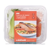 Calabash Salmon and Asian Vegetables in Thai Coconut Curry, 32 Ounce