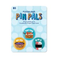 Pin Pals - Food, 3 Each