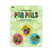 Pin Pals - Vegetables, 3 Each