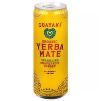 Guayaki Organic Yerba Mate Drink, Sparkling Grapefruit Ginger, 12 Ounce