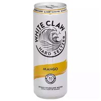 White Claw Hard Seltzer, Raspberry, Cans (Pack of 6), 72 Ounce