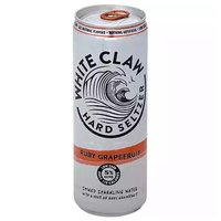 White Claw Hard Seltzer, Ruby Grapefruit, 12 Ounce