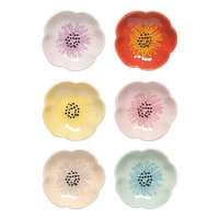 Now Designs Flower Pinch Bowls (set of 6), 1 Each