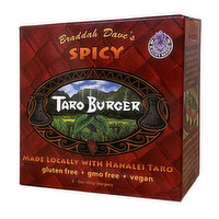 Braddah Dave's Taro Burger Spicy, 12 Ounce