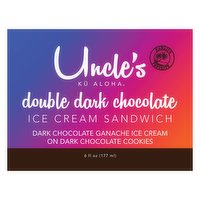 Uncle's Double Dark Chocolate Ice Cream, 6 Ounce