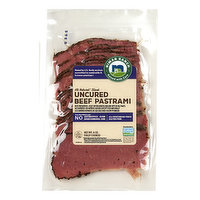 Niman Ranch Uncured Beef Pastrami, Sliced, 6 Ounce