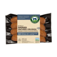 Niman Ranch Sausage Pork Smoked Kielbasa, Antibiotic Free, 12 Ounce