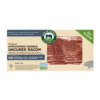 Niman Ranch Applewood Smoked Bacon, No Sugar, 12 Ounce