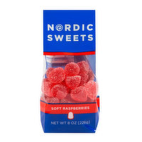 Nordic Sweets Soft Raspberries Bag, 8 Ounce