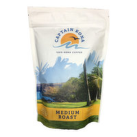 Captain Kona Coffee Medium Roast Whole Bean, 7 Ounce