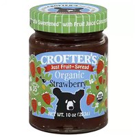 Crofter's Organic Just Fruit Spread, Strawberry, 10 Ounce