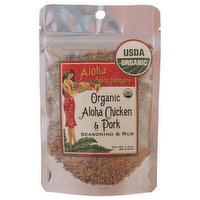 Aloha Organic Spice, Chicken & Pork Rub, 2.3 Ounce