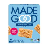 MadeGood Crispy Squares, Vanilla, 4.68 Ounce