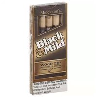 Black & Mild Wood Tip Cigar, 5 Each