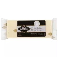 Black Diamond Premium Reserve Cheese, Natural Sharp Cheddar, 6 Ounce