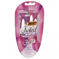 BIC Twilight Soleil Razor, 3 Blades, 4 Each