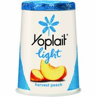 Yoplait Light Yogurt, Peach, 6 Ounce