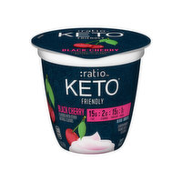 Ratio KETO Friendly Yogurt Cultured Dairy Snack, Black Cherry, 5.3 Ounce