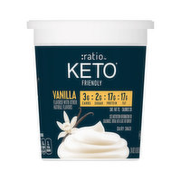 Ratio KETO Friendly Cultured Dairy Snack, Vanilla, 24 Ounce