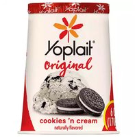 Yoplait Original Low Fat Yogurt, Cookies & Cream, 6 Ounce