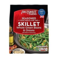 Pictsweet Skillet Whole Green Beans & Onions with Bacon Seasoning, 14 Ounce