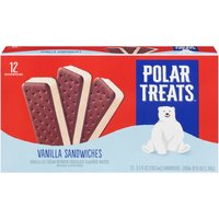 Polar Treats Ice Cream Sandwich, Vanilla, 12 Each