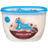 Blue Bunny Premium Ice Cream, Cookies & Cream, 48 Ounce