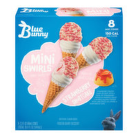 Blue Bunny Mini Swirl Strawberry Shortcake Cones, 8 Each