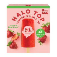 Halo Top Strawberry Fruit Pops, 6 Each