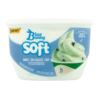 Blue Bunny Mint Chocolate Chip Soft Frozen Dairy Dessert, 46 Ounce