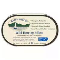 Bar Harbor Wild Herring Fillets, Seasoned With Cracked Pepper, 6.7 Ounce