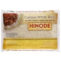 Hinode Medium Grain Calrose White Silver Rice, 2 Pound