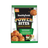 Smithfield Power Bites Sausage Poppers Homestyle, 12 Ounce