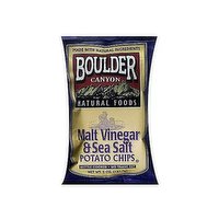 Boulder Canyon Potato Chips, Vinegar & Sea Salt, 5 Ounce