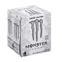 Monster Zero Ultra Energy Drink, Cans (Pack of 4), 62 Ounce