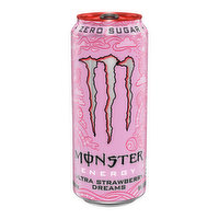 Monster Energy Ultra Strawberry Dreams Energy Drink, 16 Ounce