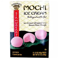 Mikawaya Mochi Ice Cream, Strawberry, 6 Each