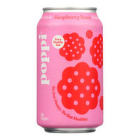 Poppi Prebiotic Soda Raspberry Rose, 12 Ounce