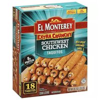 El Monterey Extra Crunchy Southwest Chicken Taquitos, 21 Each