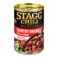 Stagg Chili Country Brand Chili with Beans, 15 Ounce